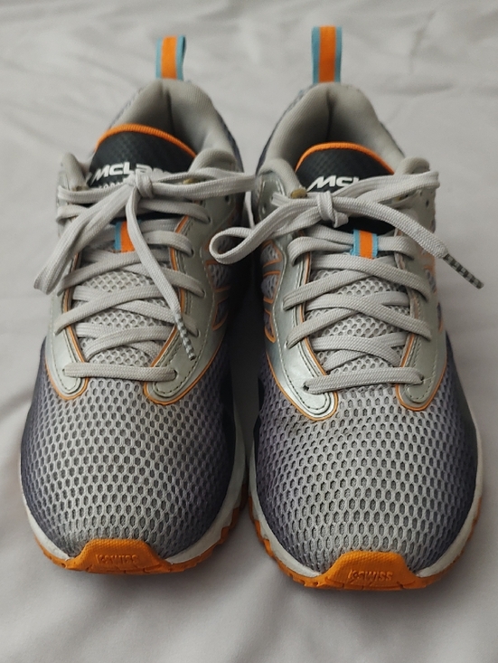 K-Swiss McLaren Gray and Orange Sneakers main image 8